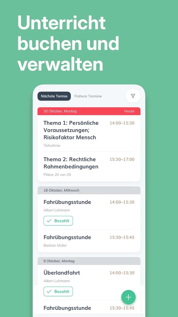 ClickClickDrive App Screenshot – Full exam simulation overview