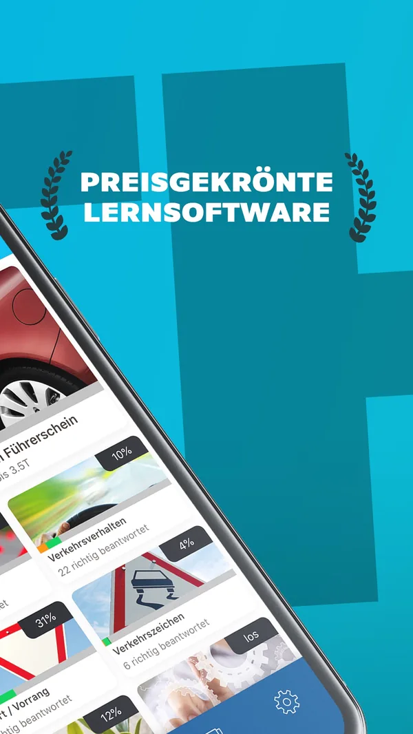 itheorie-fuehrerschein App Screenshot – Theory question in official exam format